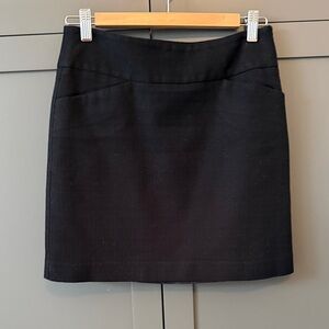 LOFT Black Mini Skirt